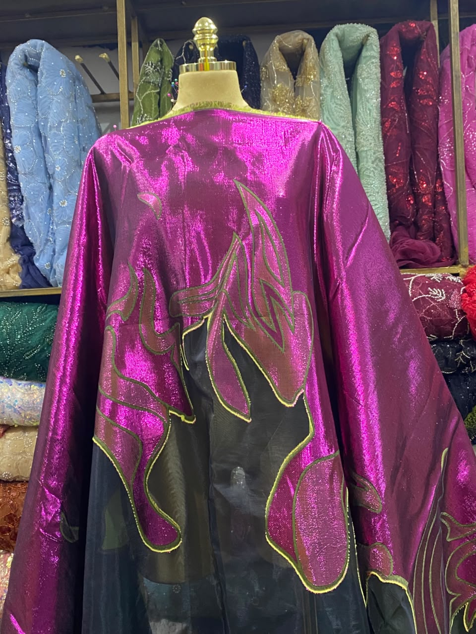 Rich vibes organza brocade