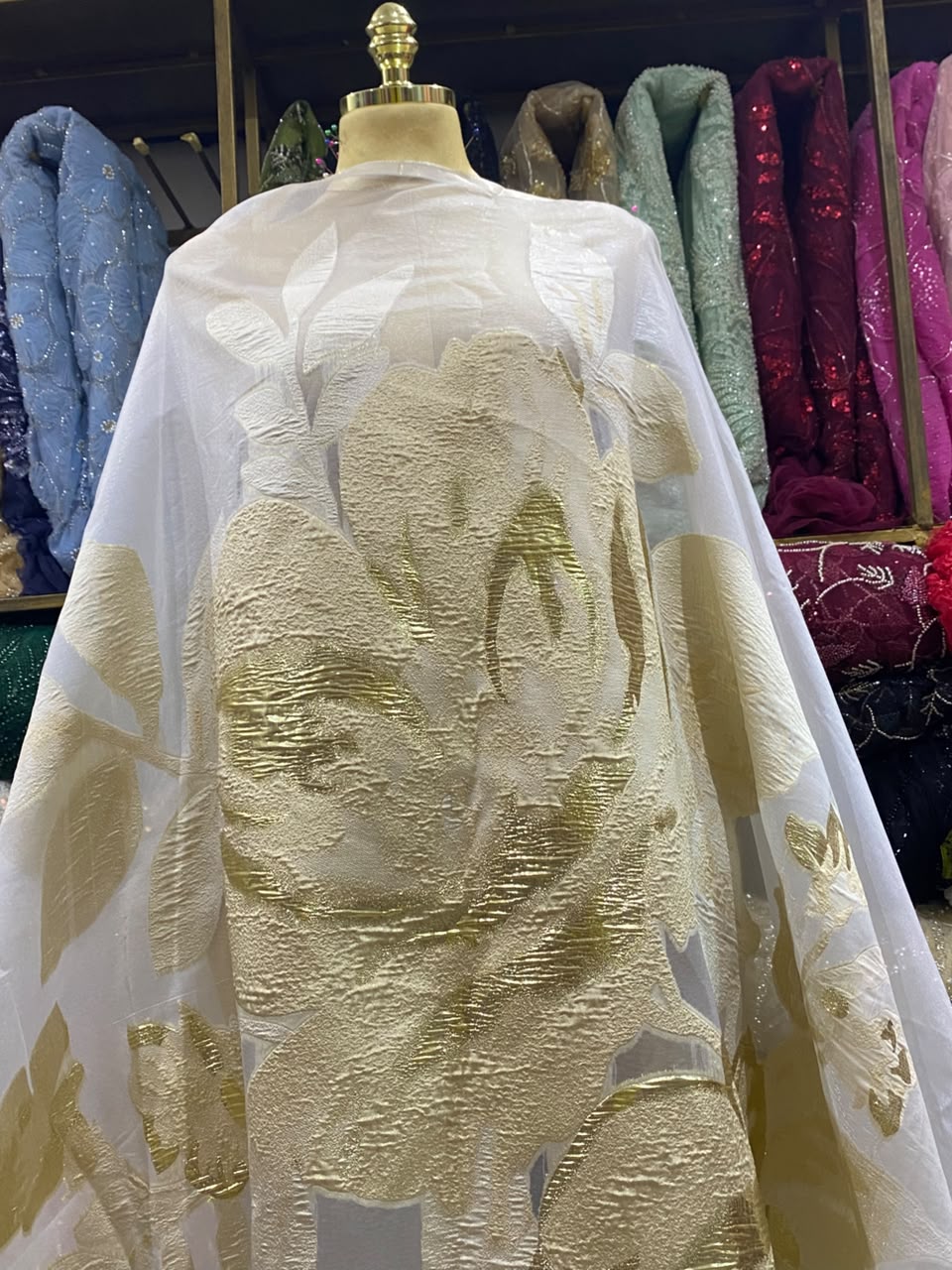 Rich vibes organza brocade