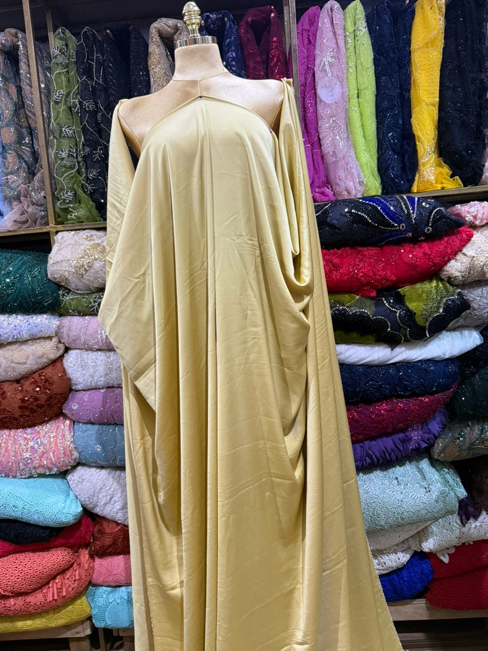 Gold Silk Fabric