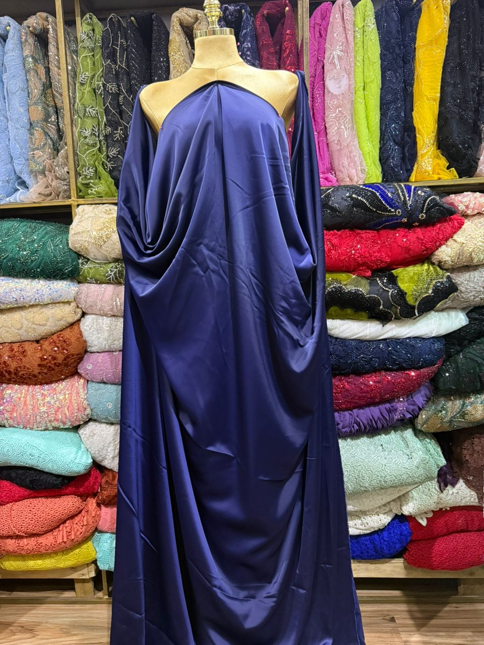 Royal Blue Silk Fabric