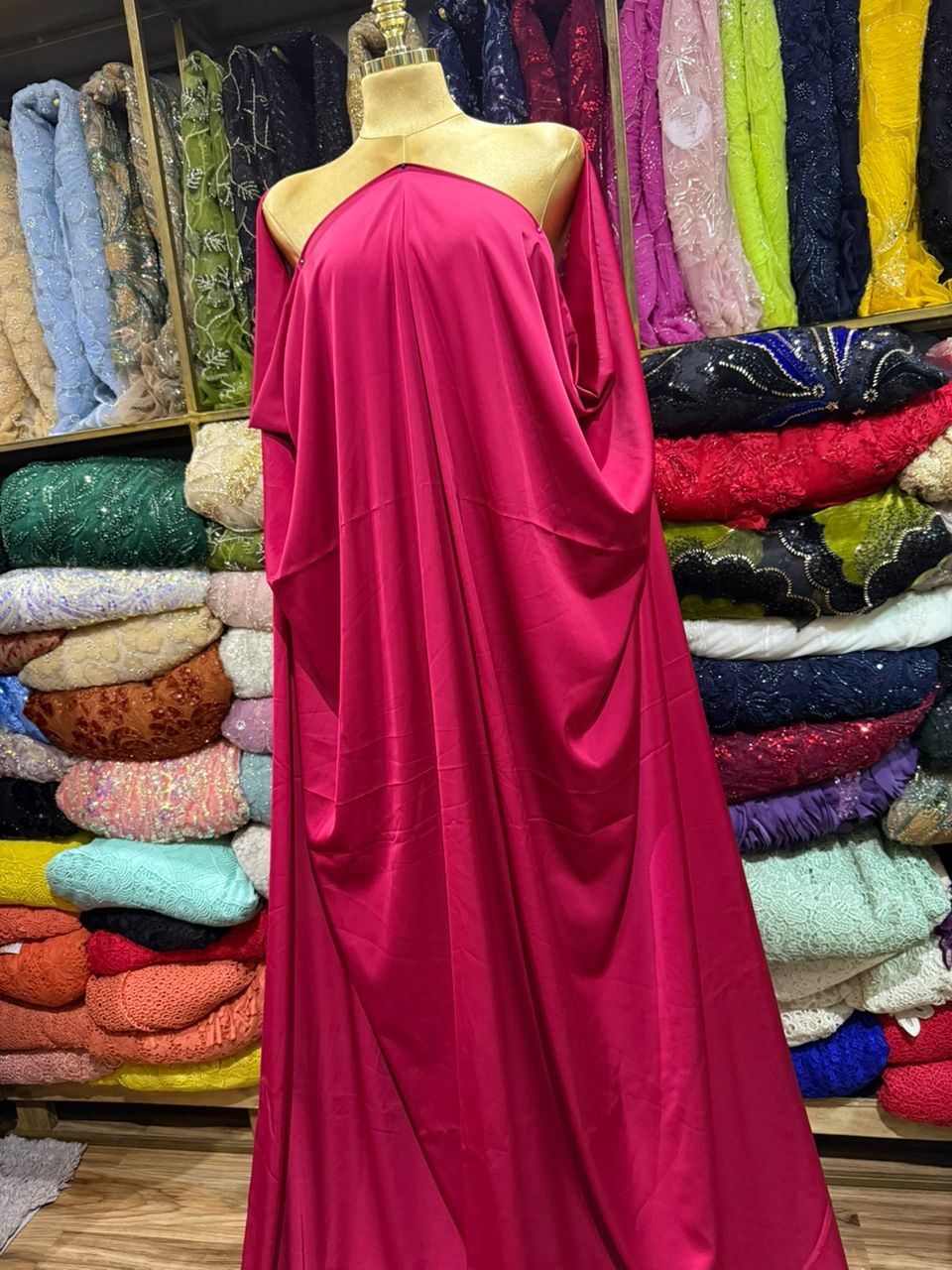 Red Silk Fabric